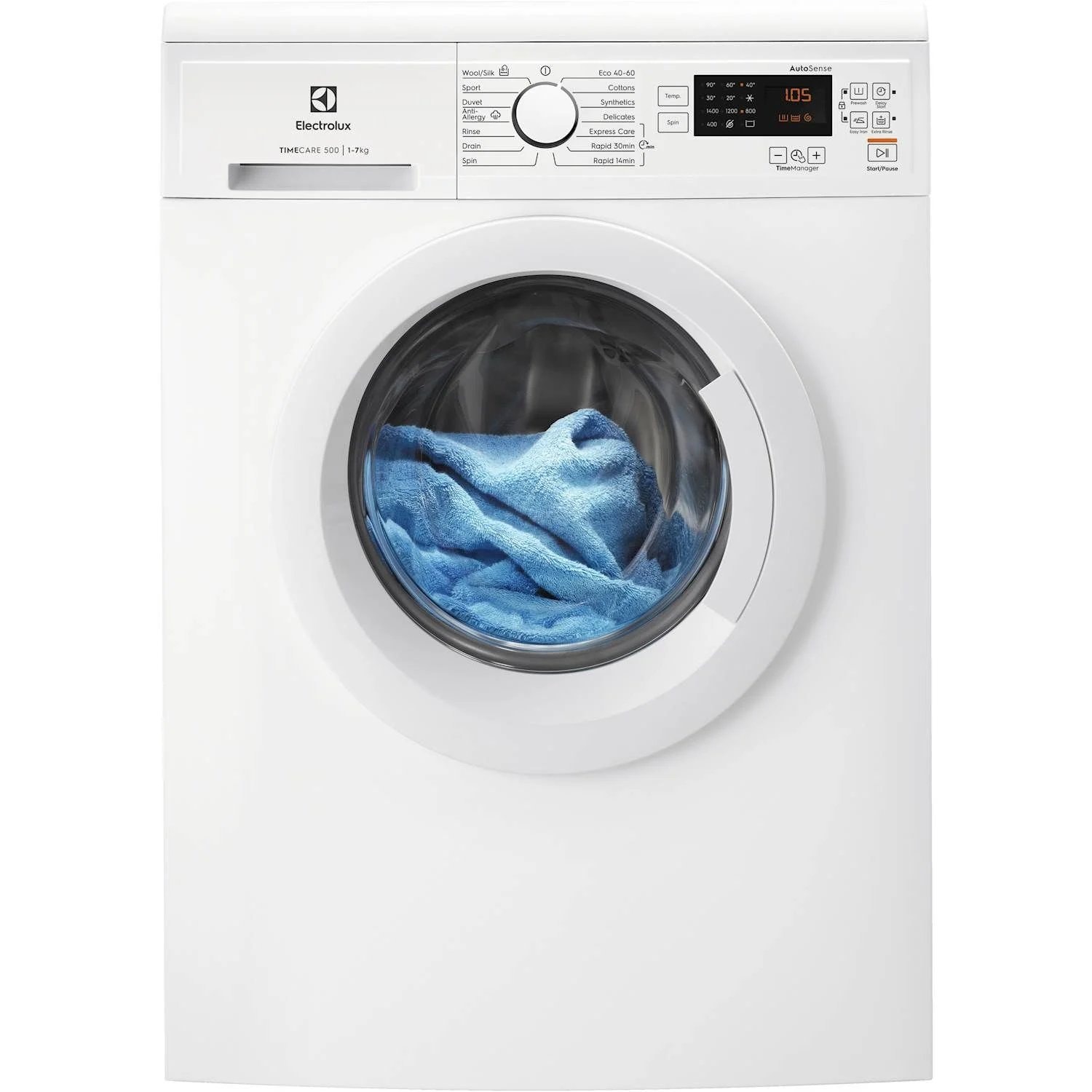 Electrolux TimeCare 500 vaskemaskine hvid 7 kg EW2F3047R5