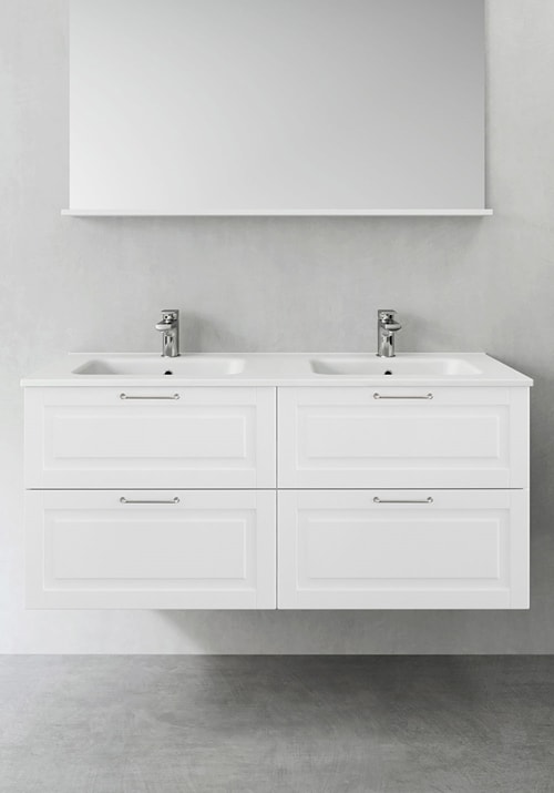 Hafa Grace 1200D underskab i hvid 4 skuffer