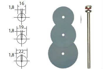 Proxxon metal savklinger. 3 dele.Proxxon nr. 28830