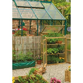 Grow It Wooden Growhouse Natural mini drivhus 110 x 76 x 57 cm