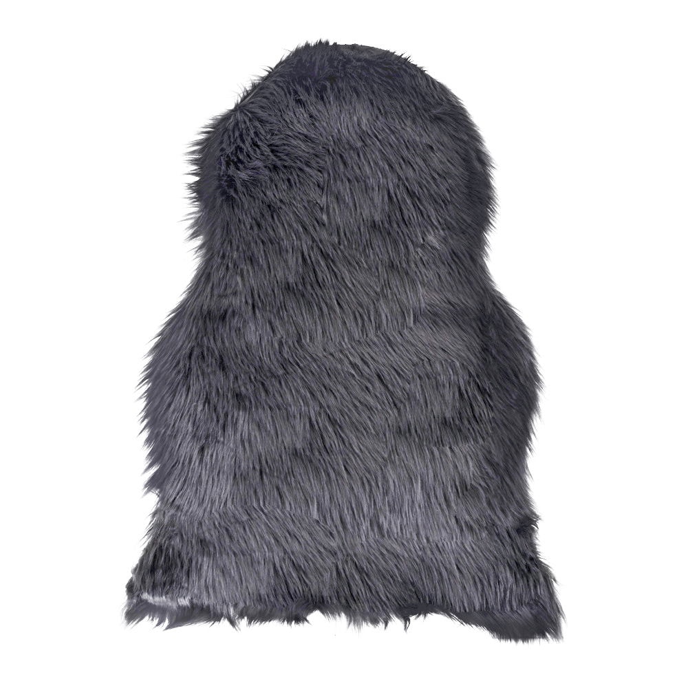 House Nordic lammeskind imiteret i sort 50 x 85 cm