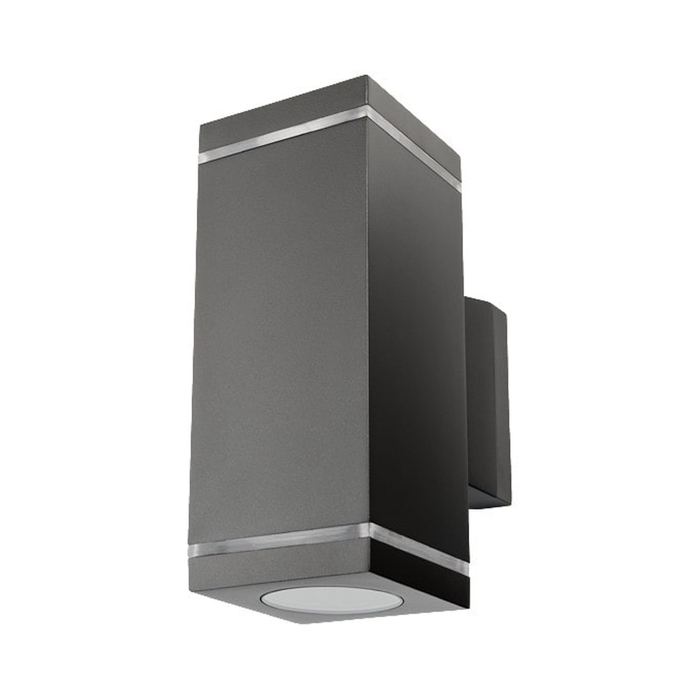 SG Echo Deco væglampe i grafit 2 x GU10 IP54