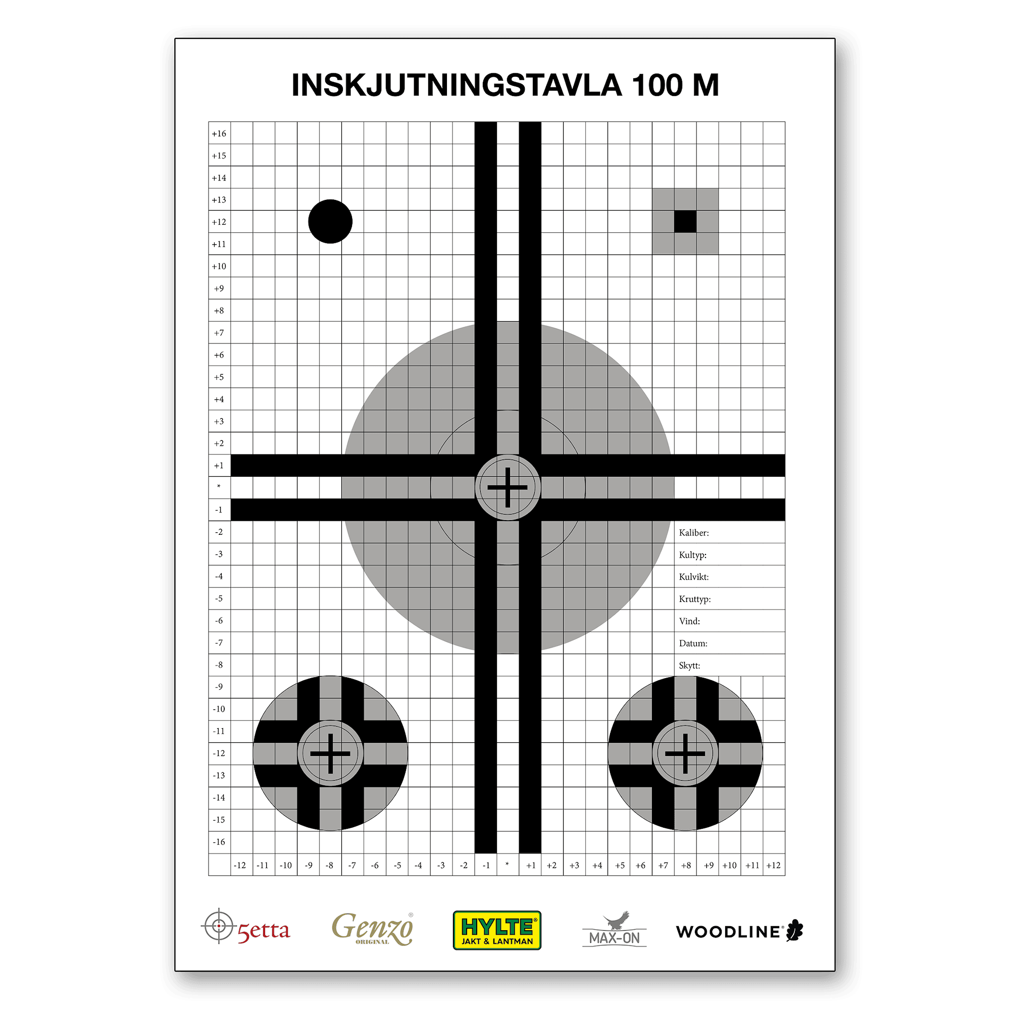 5etta Shooting Target 5-pak