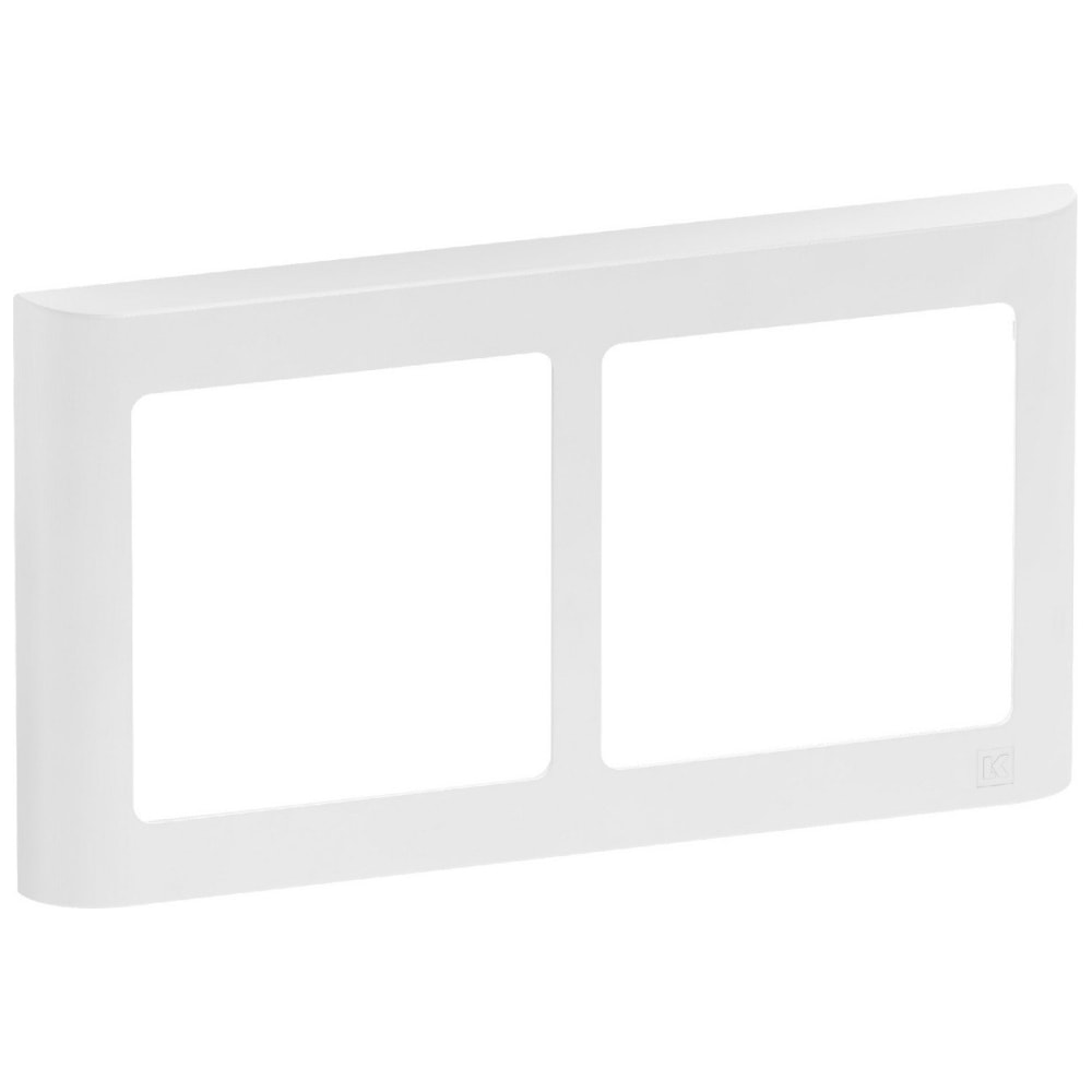 LK Fuga Soft designramme vandret hvid 2 modul