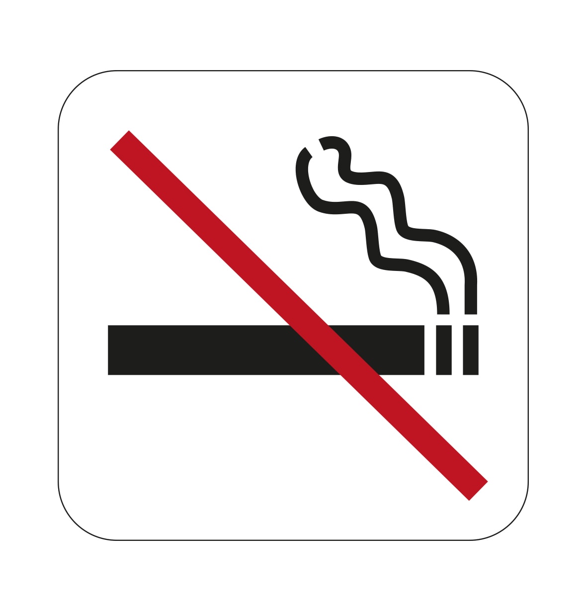 Habo symbol No Smoking 80 x 80 mm