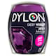 Dylon maskin tekstilfarve 30 Deep Violet med salt. Pakke med 350 gram.