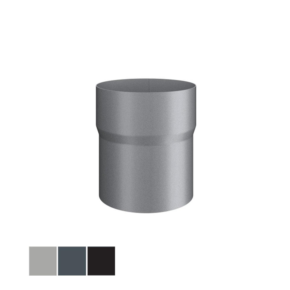 Lindab Rainline SRORM samlemuffe i sort 75 mm | Tagrender | Tagmaterialer