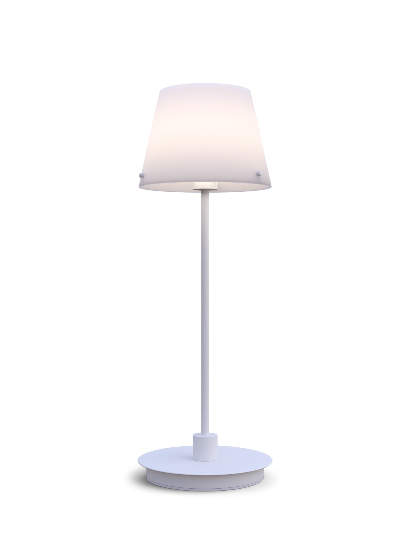 Herstal Gil il Grande bordlampe i hvid/opal G9