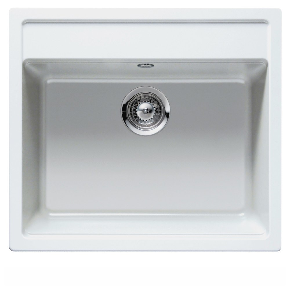 Juvel Nemo N100M-ALP køkkenvask i Christalite Alpina til nedfældning 570 x 510 mm