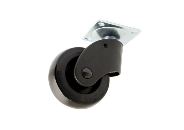 Møbelhjul svingbart m/stålplade 75m