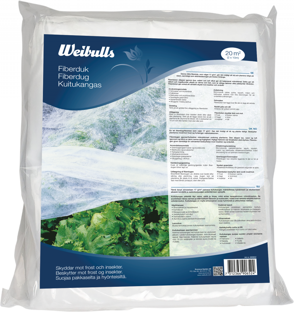 Weibulls Fibertæppe 2x10 m