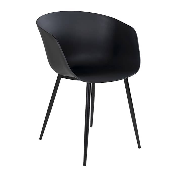 House Nordic Roda spisebordsstol med sorte ben