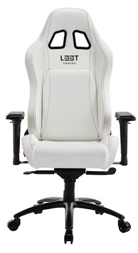 L33T-Gaming E-Sport Pro Comfort gaming stol i hvid PU-læder