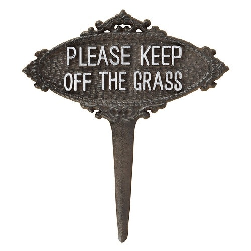 Esschert Design "Keep off the grass" skilt