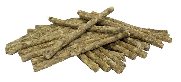 Genzo Malede Tyggepinde 100-pak Natural