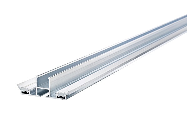 Rias alu Midterprofil m/gummilister til 16 mm plader 60 x 6000 mm