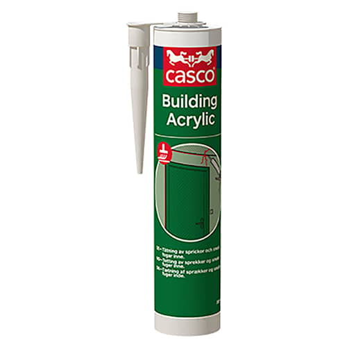 Casco Building Acrylic fugemasse hvid 300 ml