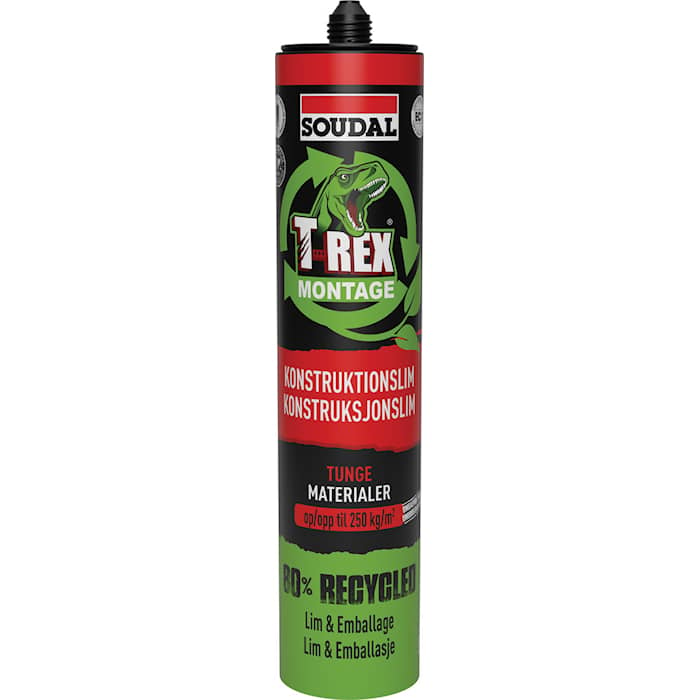 Soudal T-Rex Montage Recycled Heavy montagelim natur 350 g