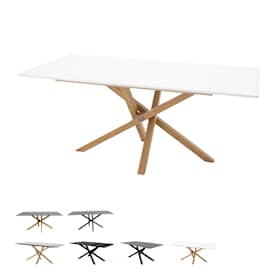 Venture Design Piazza spisebord i grå og sort 90 x 180 cm