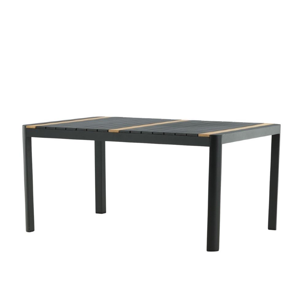 Venture Design Togo spisebord i hvid alu/teak 200 x 100 cm