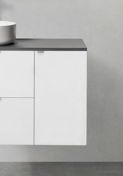 Hafa Shape 300 sidemodul/sideskab i grå med push-open