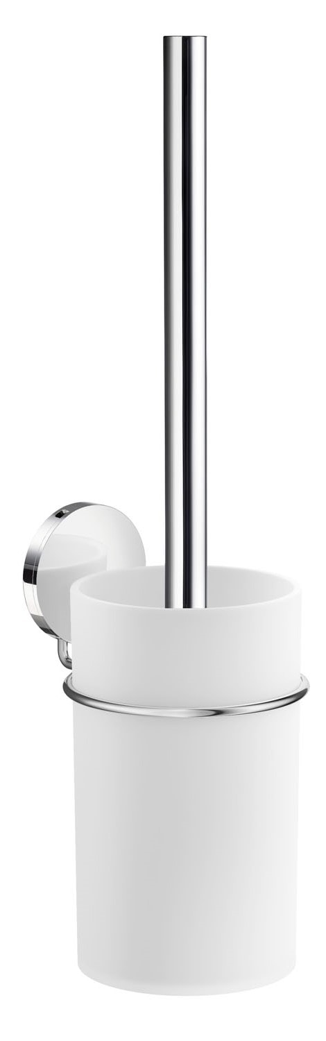 Beslagsboden WC-børste i mat sort/sort, selvklæbende H350 mm