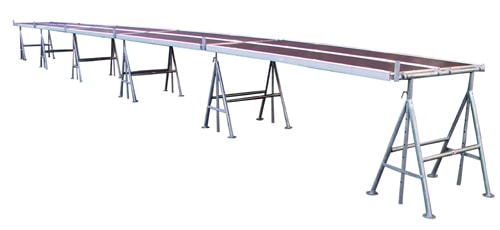 Jumbo murbukkestillads 1,2 m x 15,3 m består af 6 bukke + 10 dæk 2260305