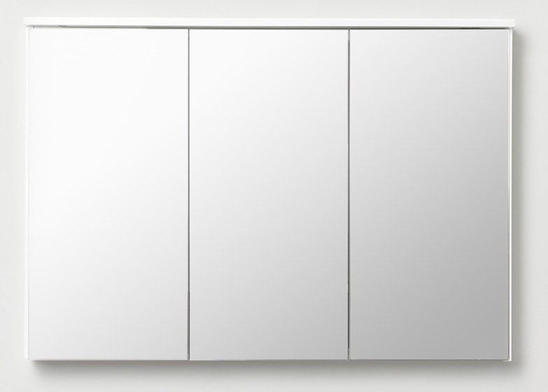 Hafa Edge spejlskab i antracit med 3 låger 100 cm