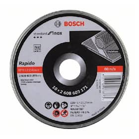 Bosch Inox skæreskive Rapido lige Ø125 x 1,0 mm 10 stk.