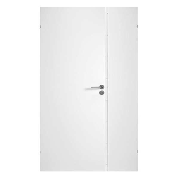 Dobbeltdør, Swedoor Easy GW+GW 40 mm, hvid glat 72,5+39,8 x200 cm (12x20,5)