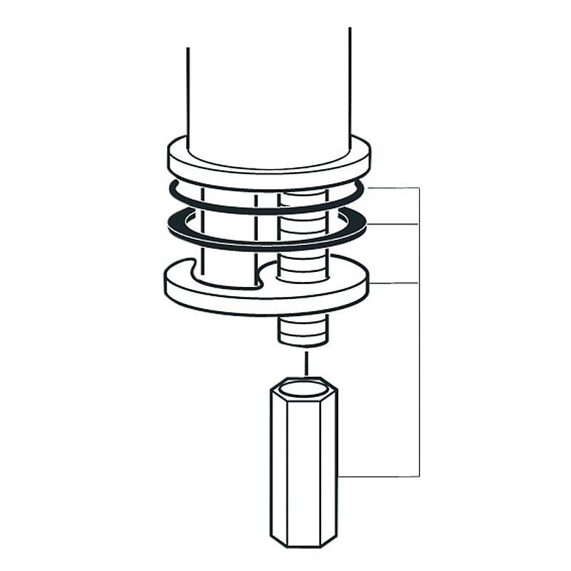 Ideal Standard bespændingssæt M8 til A1, A3 og A5, tidl. Børma
