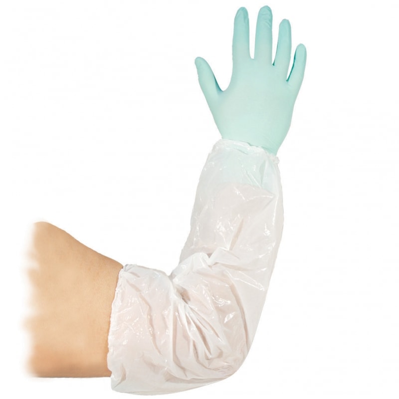 Granberg Beskyttelsesærmer PE 46 cm Hvid 100-pakke