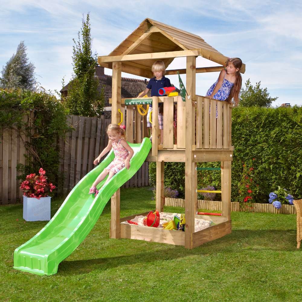 Jungle Gym House legetårn komplet uden rutsjebane