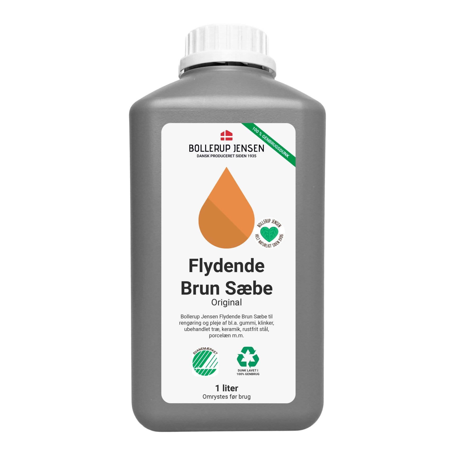 Bollerup Jensen flydende brun sæbe 1L