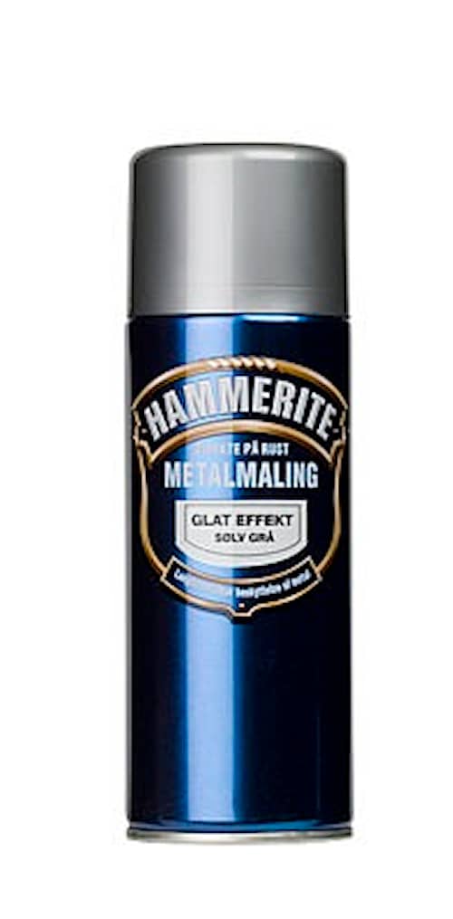 Hammerite glat effekt metalmaling i sølv.Spraydåse med 400 ml.