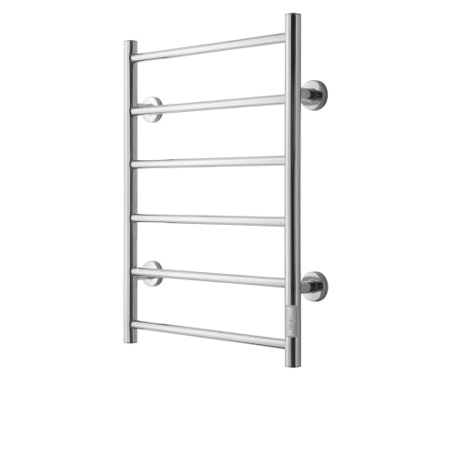 TVS Eldo 6 elektrisk håndklædetørrer i poleret stål med timer 690 x 500 mm