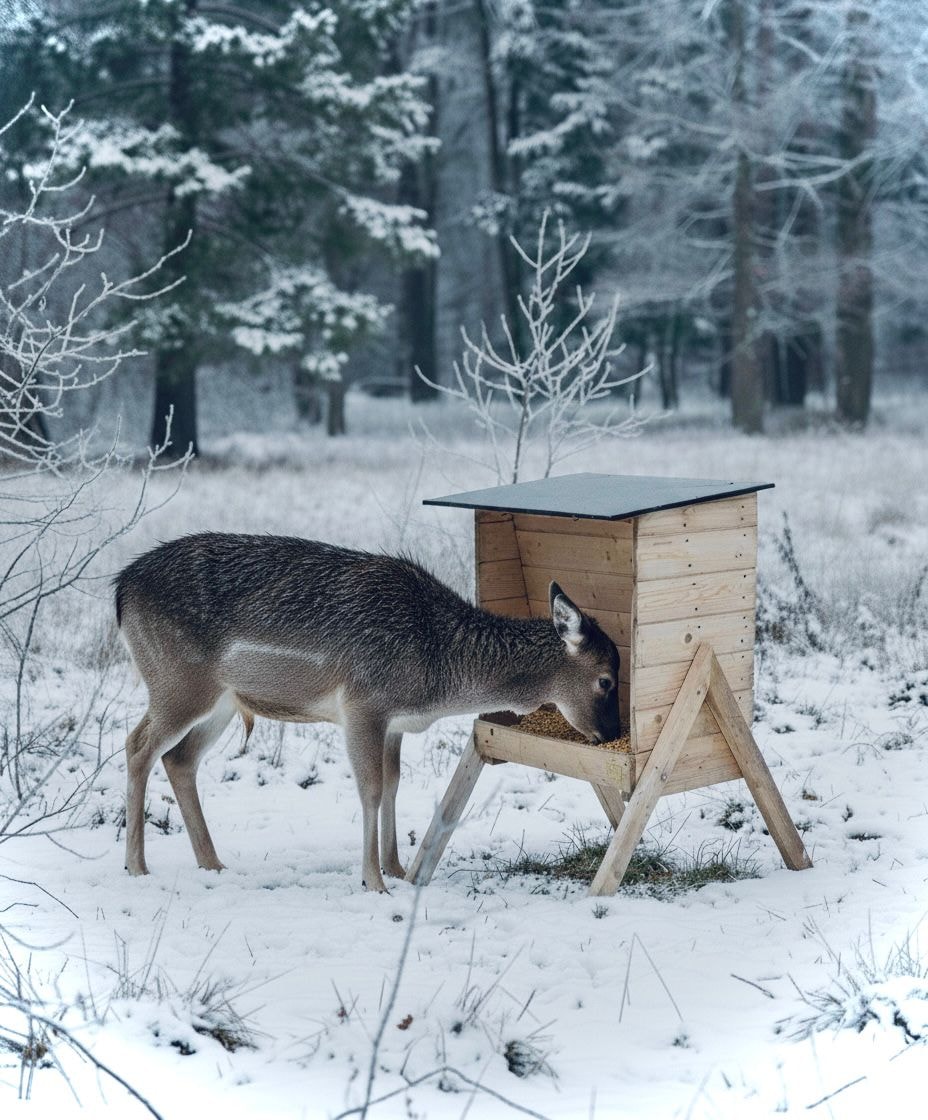 Ryom foderautomat til råvildt 75L