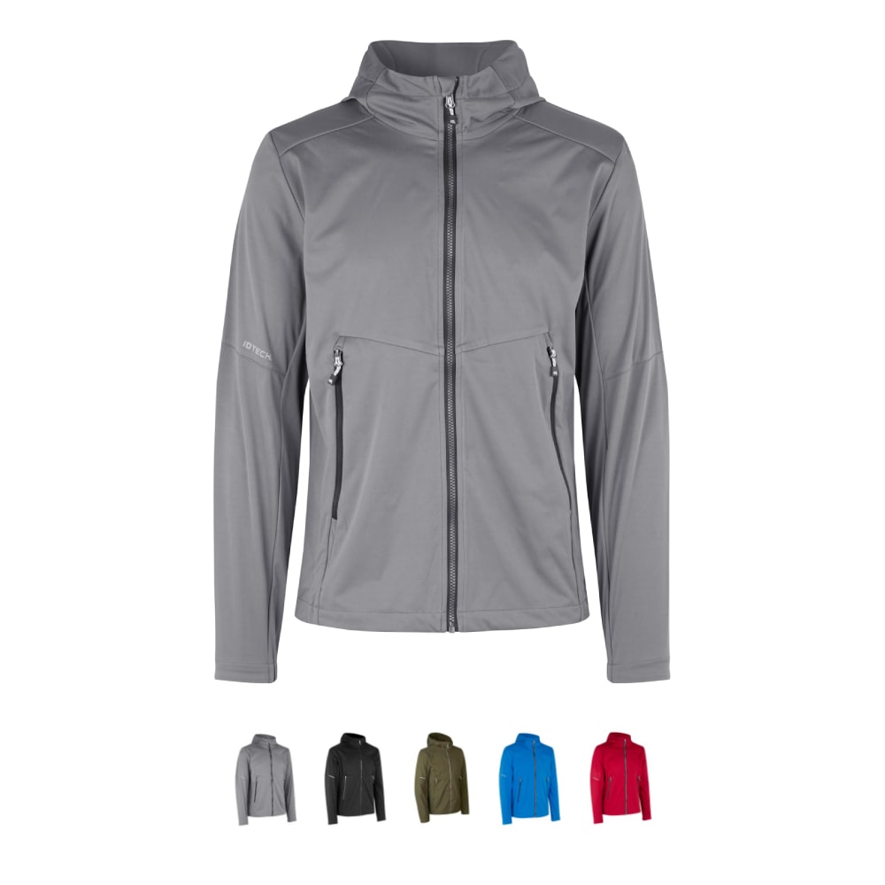 ID softshell jakke letvægt sort str. 6XL