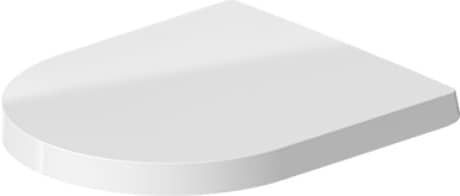 Duravit ME by Starck Compact toiletsæde hvid mat satin med softclose