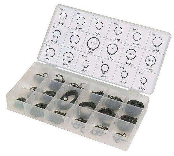 Germ sortimentsæske med låseringe 225 stk.