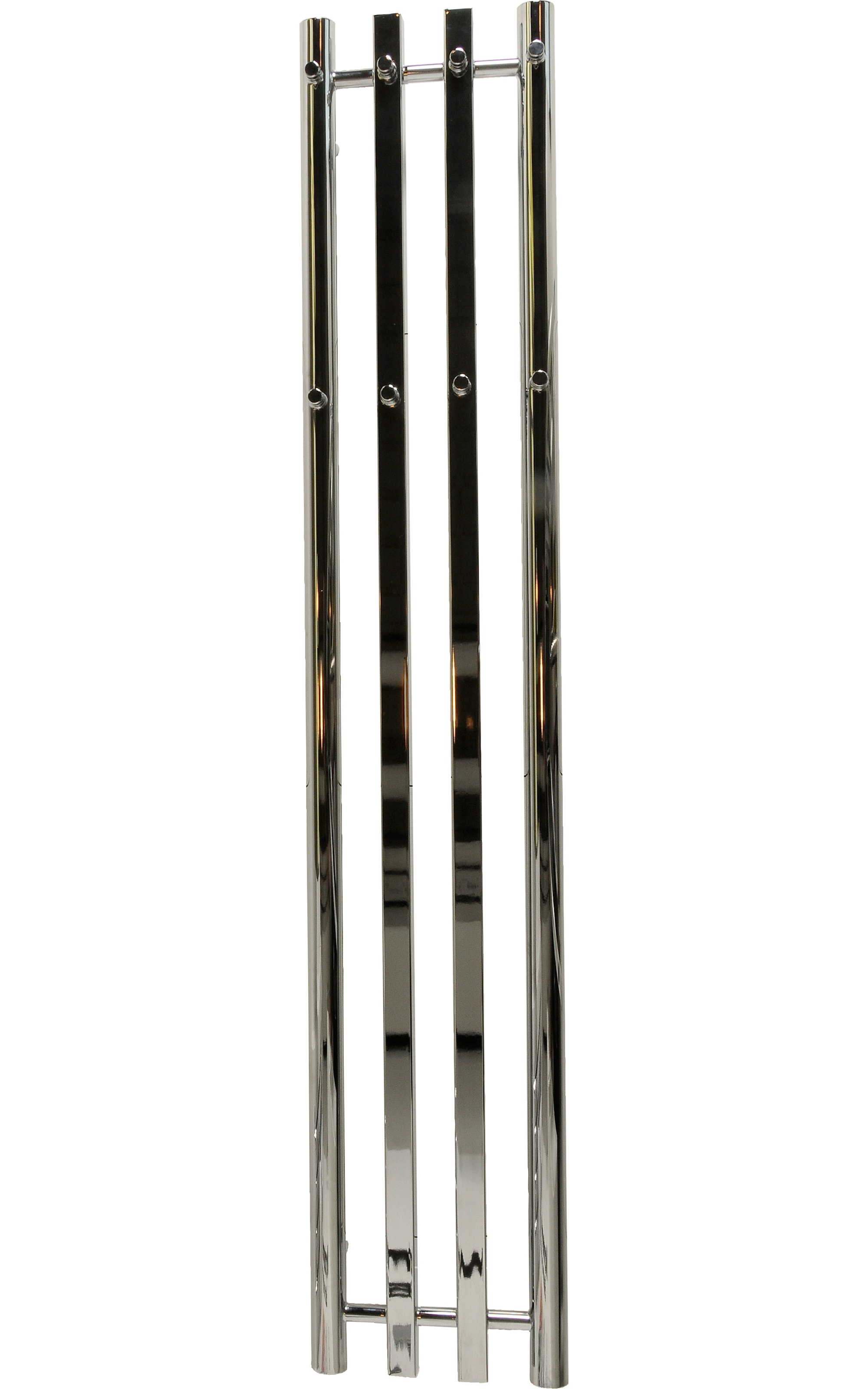 Kriss Zenit håndklædetørrer i krom 1420 x 265 mm.med 8 kroge. Centermål 227 mm.