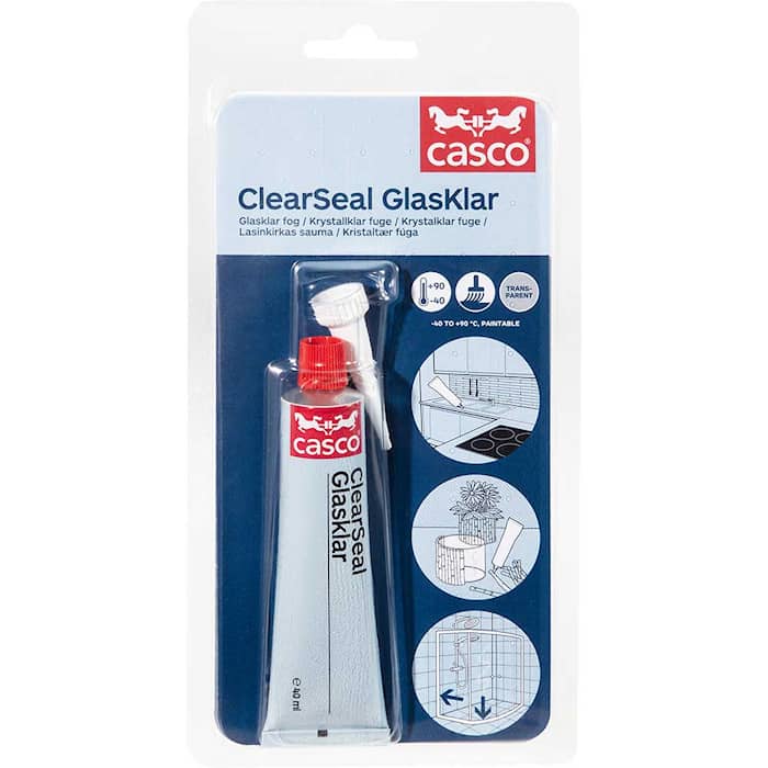 Casco ClearSeal Glasklar fugelim elastisk 40 ml