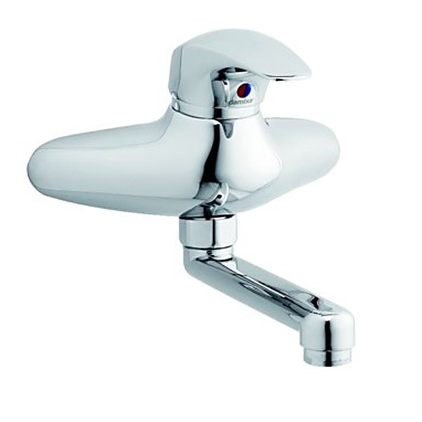 Damixa Space køkkenbatteri til væg uden tud,rosetter og forskruning