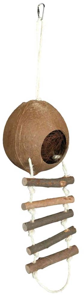 Trixie kokosnøddehus med stige til hamster, enkelt