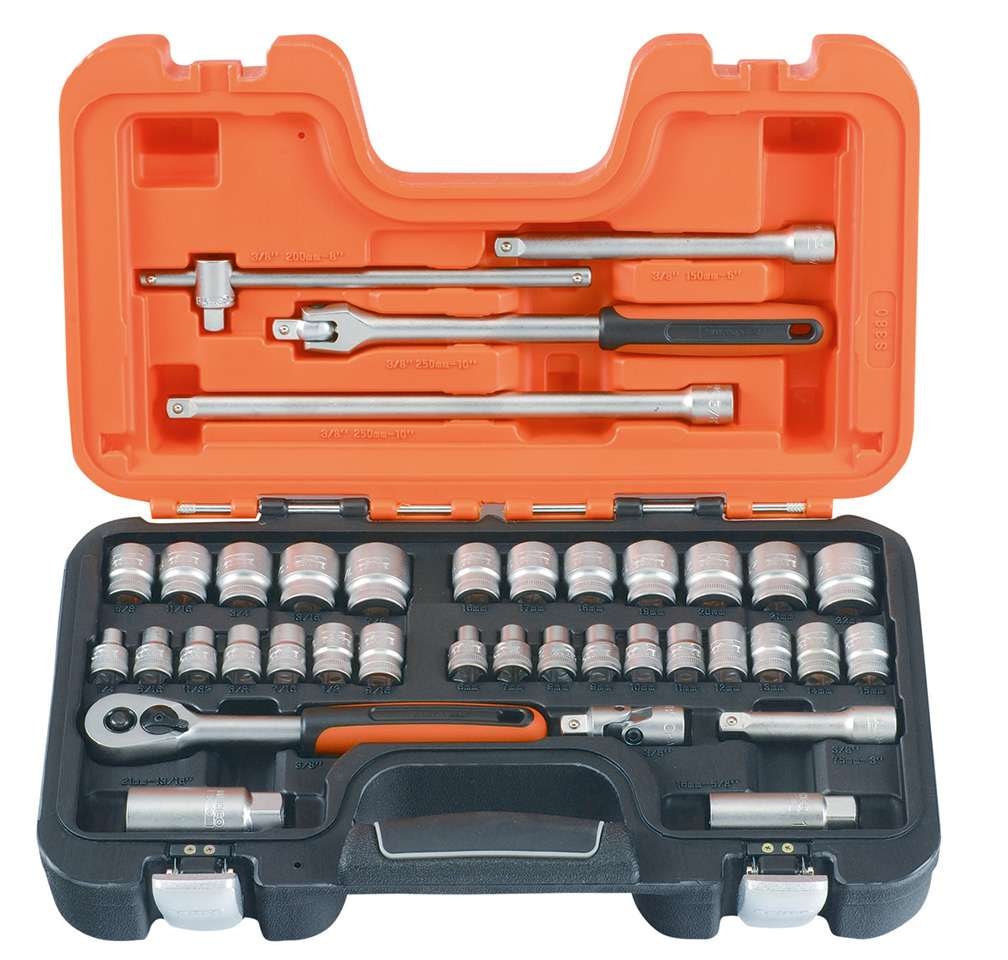 Bahco 3/8"Socket Set, 38 Pcs S380