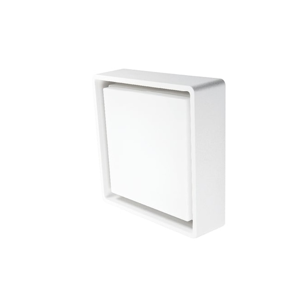 SG Frame Square LED væglampe i hvid 6W 3000K IP66