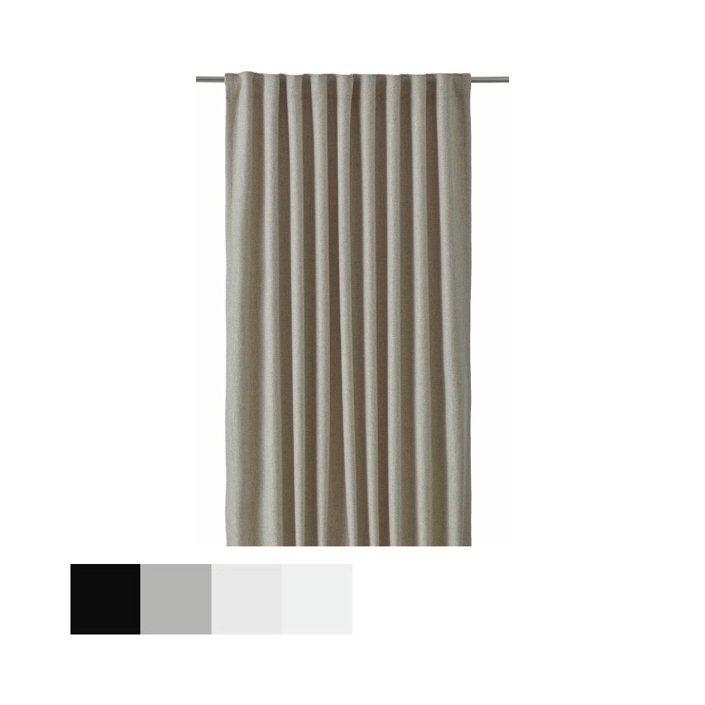 Svanefors Greenwich gardin i nougat 140 x 320 cm 2 stk.