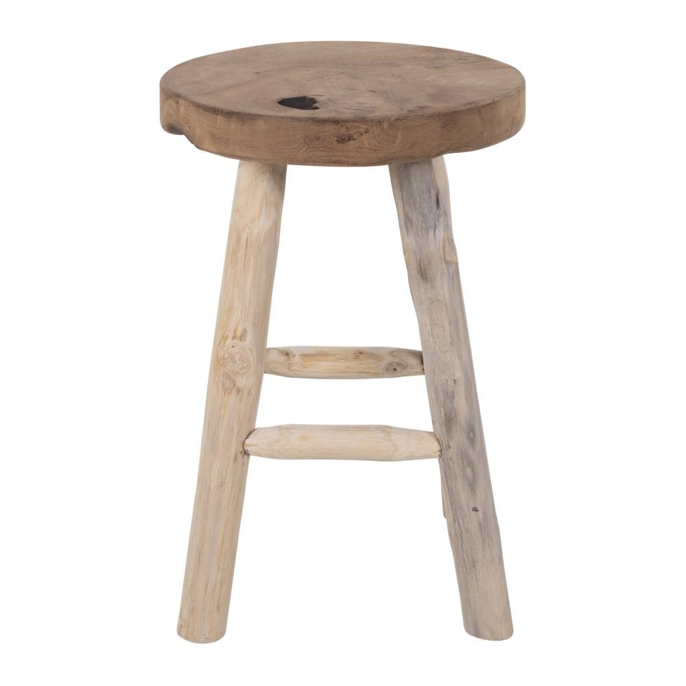 House Nordic Badia teak taburet i teaktræ med 4 ben