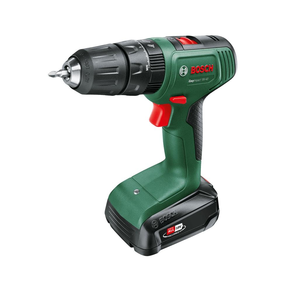 Bosch Easy Impact 18V-40 slagboremaskine 18V med 2,0 Ah batteri og lader