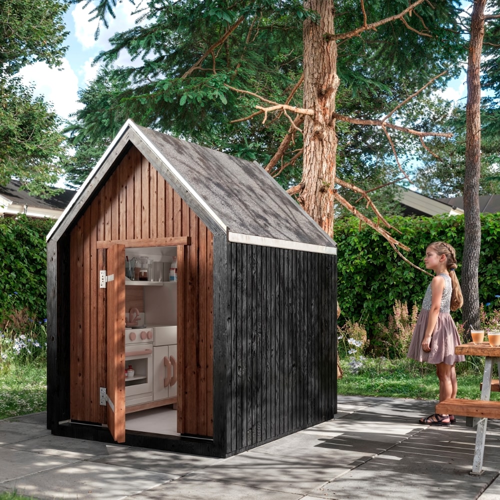 Plus Classic legehus ubehandlet 144 x 124 x H178 cm